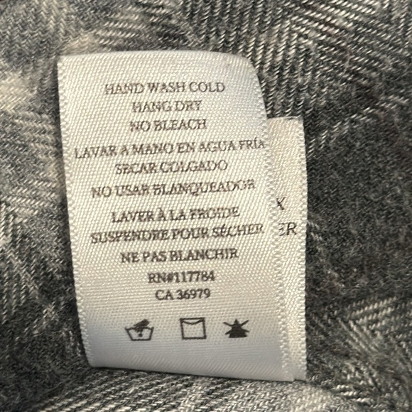 Rails mens Brushed Lennox charcoal/heather grey/cream sz medium - Picture 13 of 13